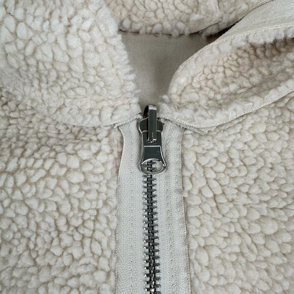 Missguided Shearling Sherpa Jacket Reversible Womens 4 - Picture 4 of 7